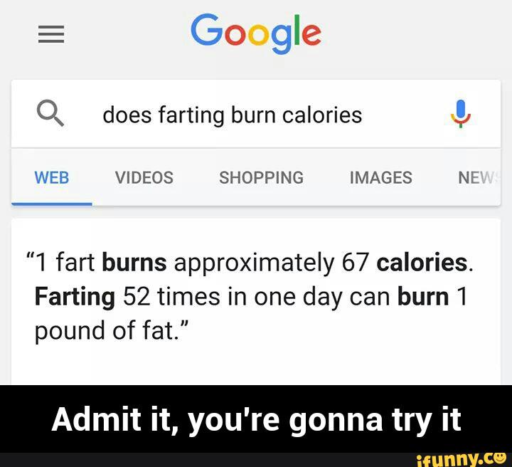 do you burn calories when you fart