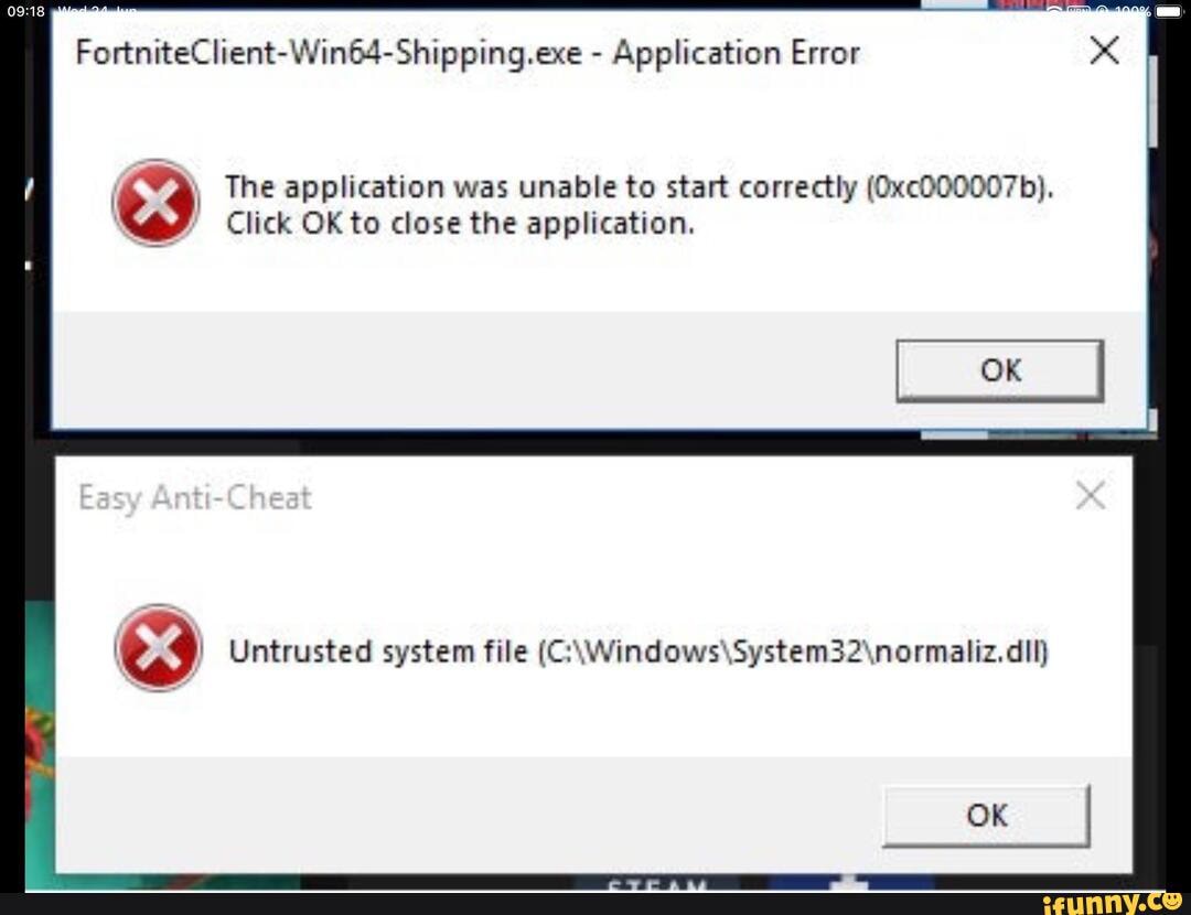 Ошибка game ship exe. Untrusted System file ошибка. FORTNITECLIENT-win64-shipping.exe ошибка приложения. Al.exe ошибка. FACTORYGAME-win64-shipping.exe ошибка.