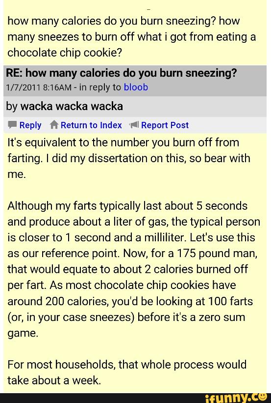 How Many Calories Do You Burn Sneezing? How Many Sneezes To Burn Off What I Got