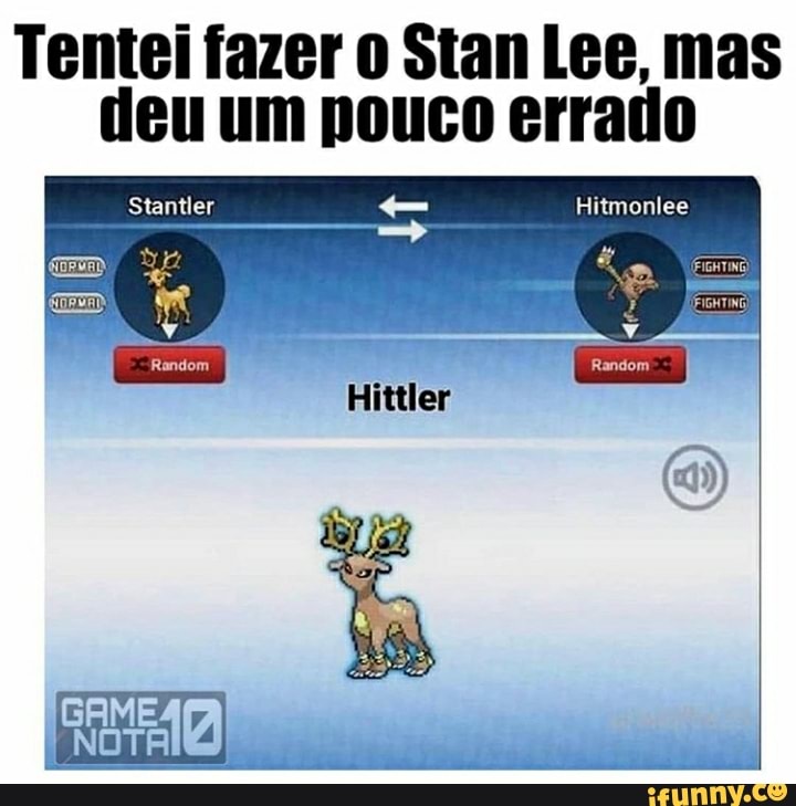 Tentei fazer o Stan Lee, mas
deu um pouco errado