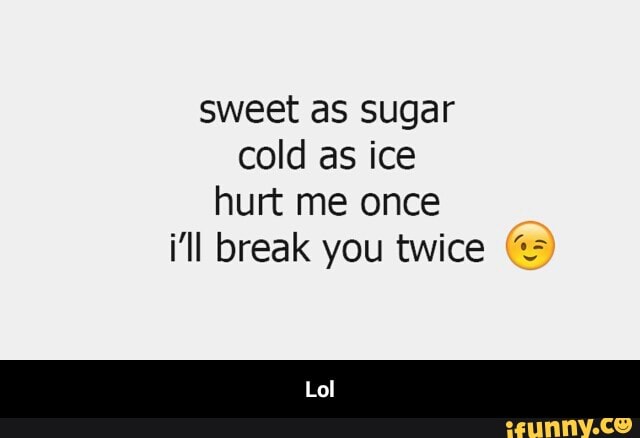 Ice sugar as as sweet cold Lenka