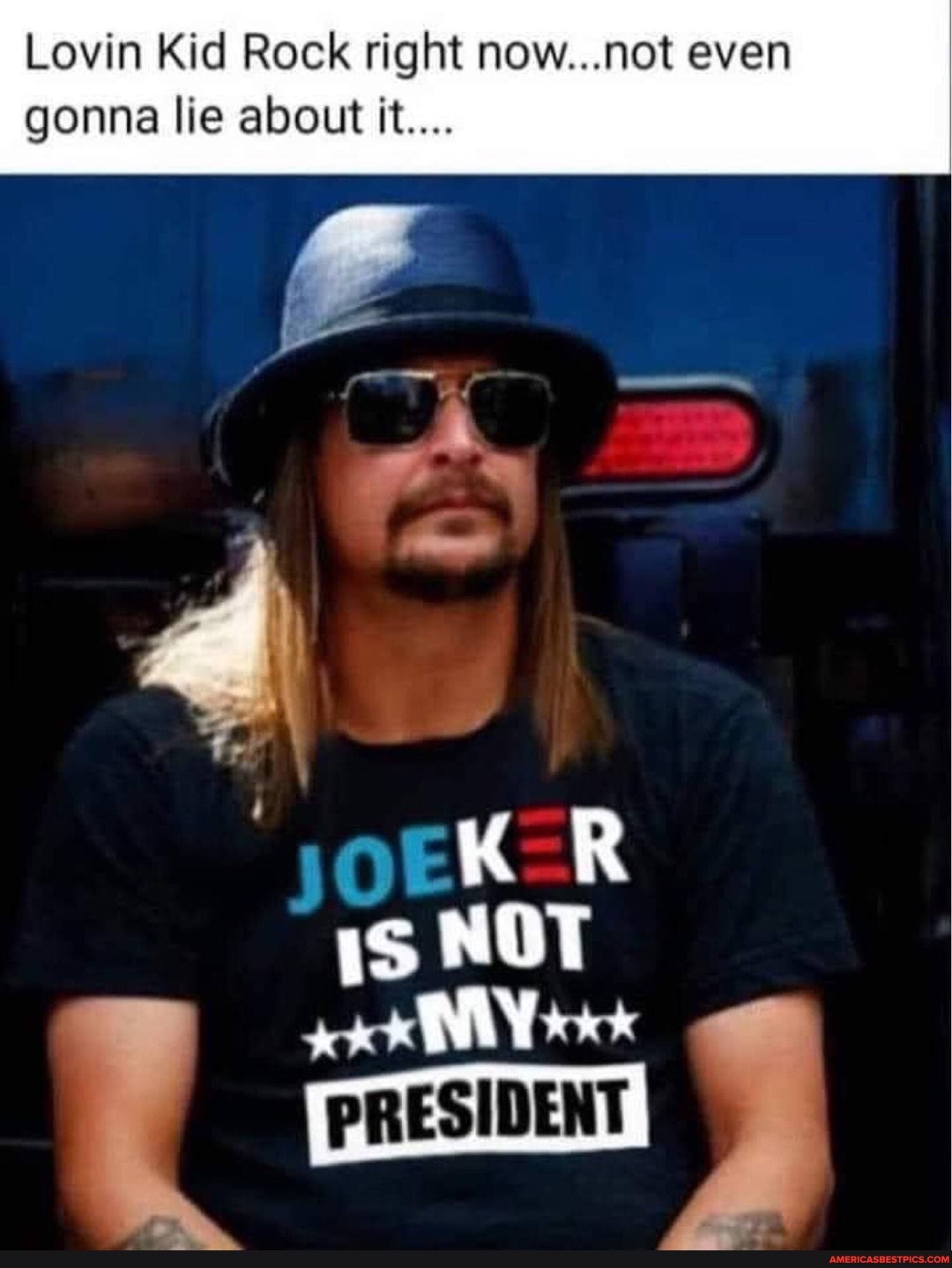 Lovin Kid Rock right now...not even gonna lie about it...
KR
NOT