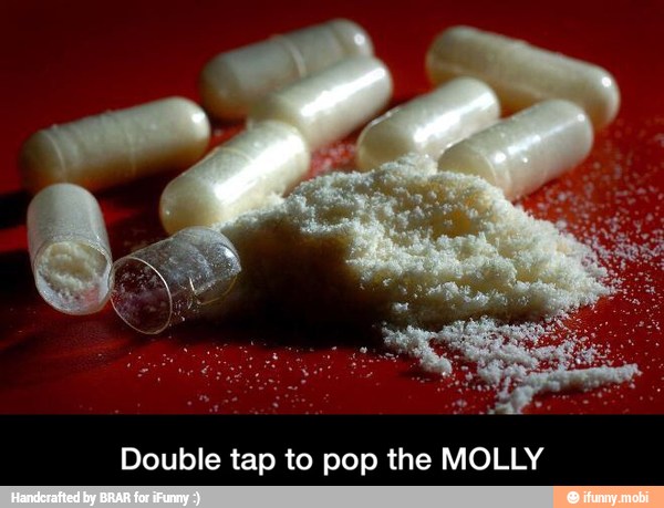 Double tap to pop the MOLLY - Double tap to pop the MOLLY