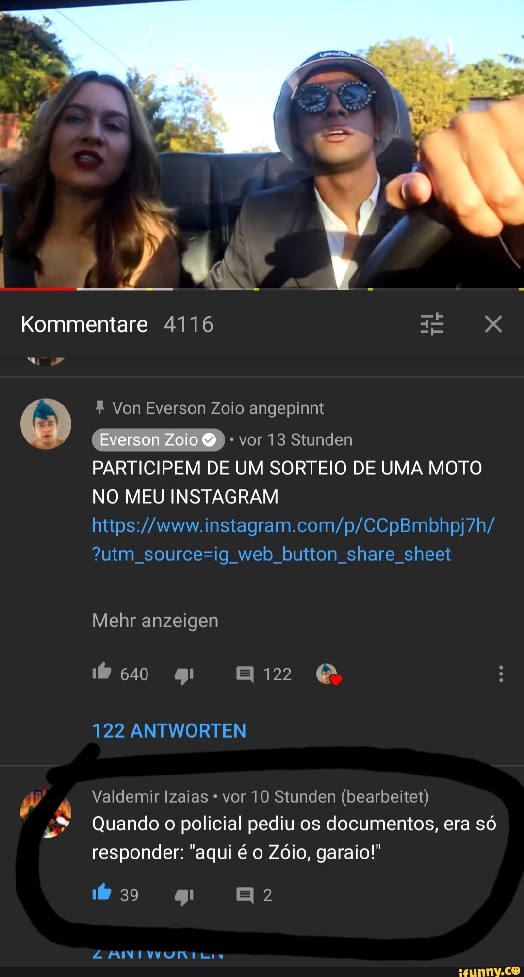 [SEA
Ito O RES TO
PARTICIPEM DE UM SORTEIO DE UMA MOTO
NO MEU INSTAGRAM
https://www.instagram.com/p/CCpBmbhpj7h/
?utm_source=ig_web_button_share_sheet
Quando o policial pediu os documentos, era só