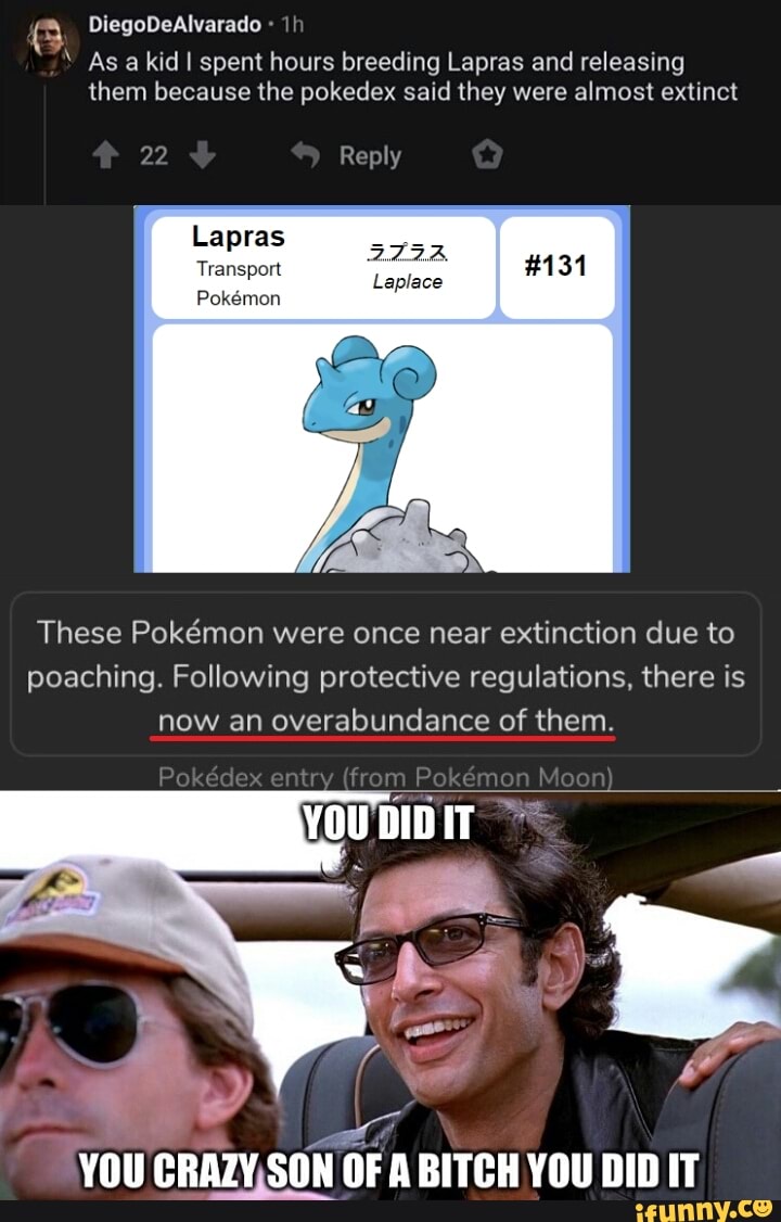 NV Asakid! spent hours breeding Lapras and releasing them because the ...