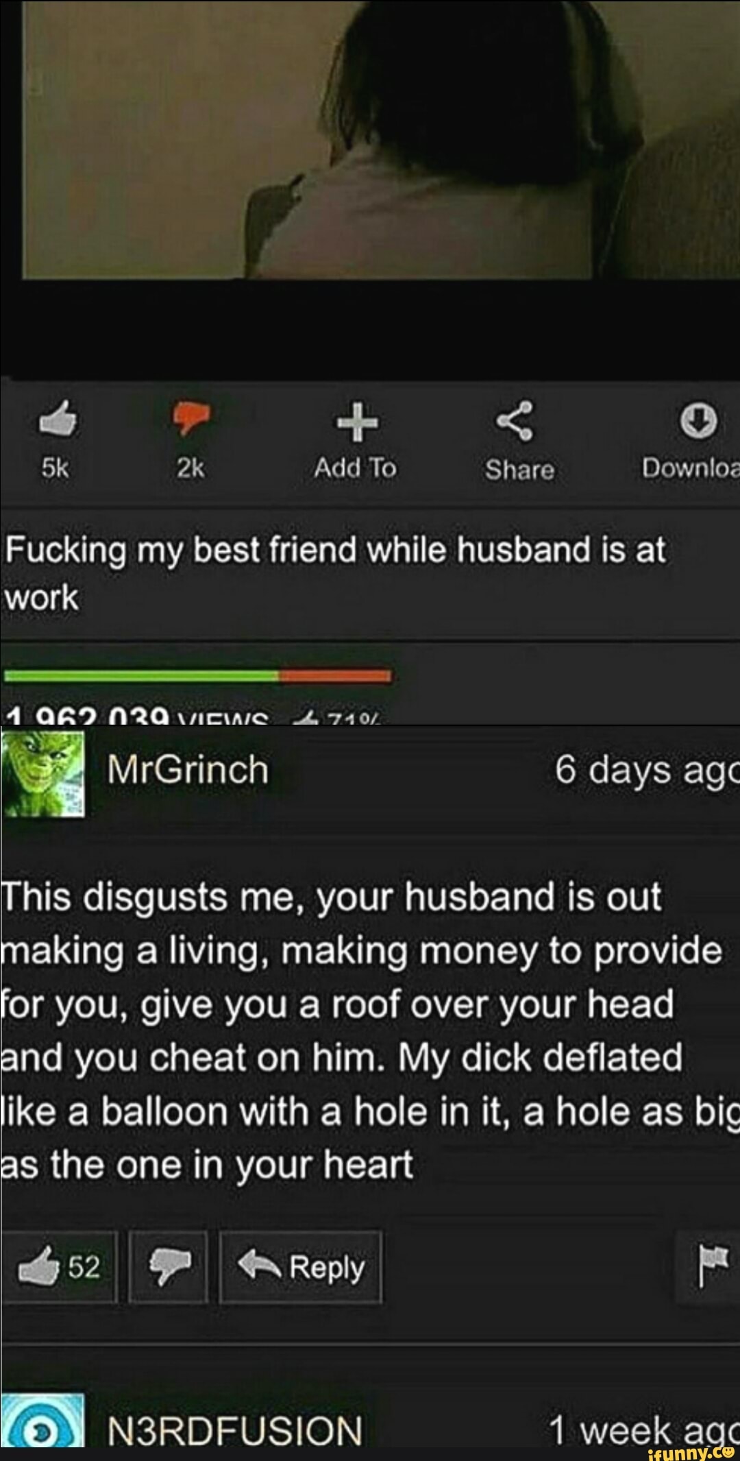 Wife Cheats While Husband Home