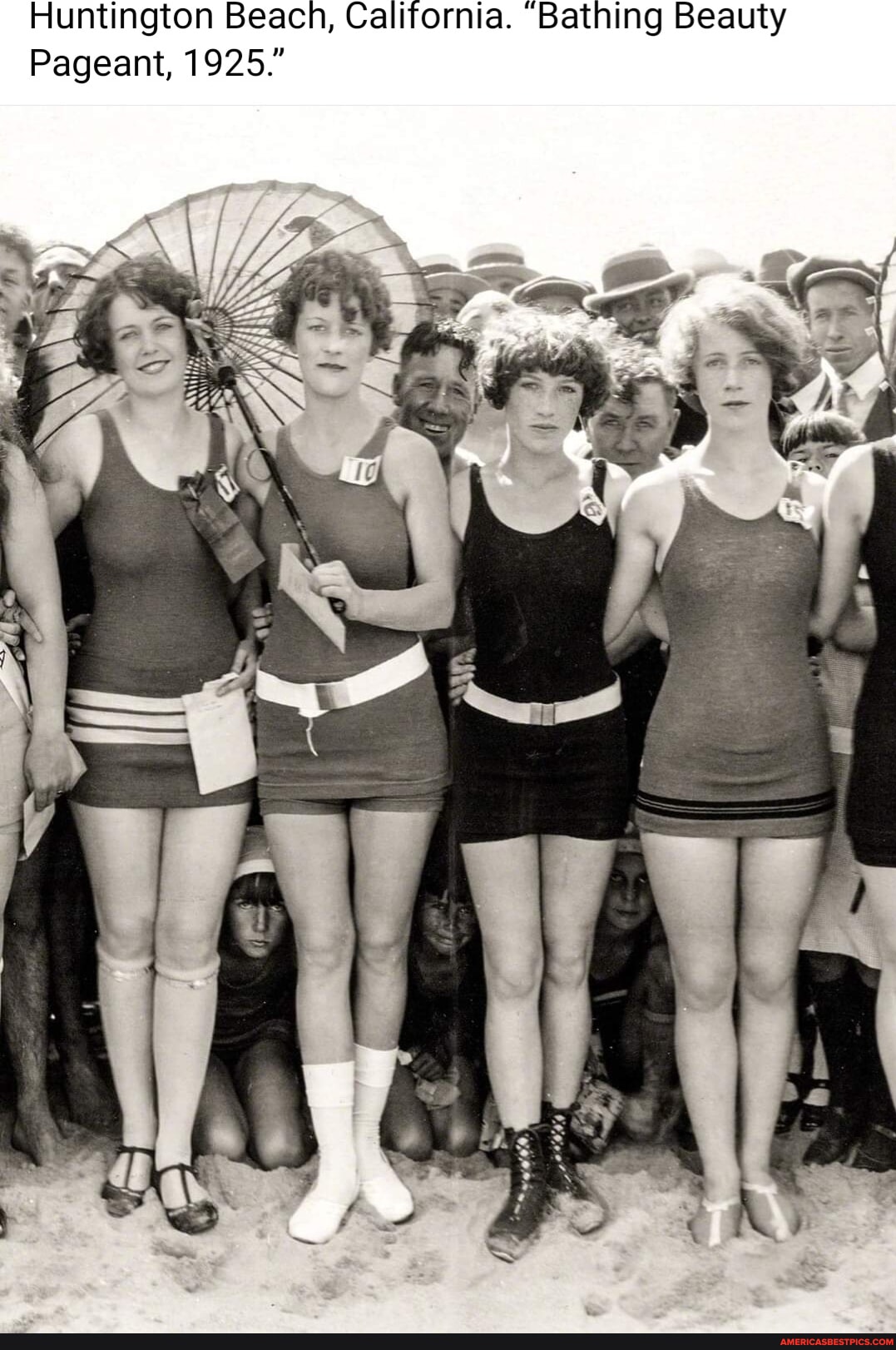 Huntington Beach, California. Bathing Beauty Pageant, 1925.