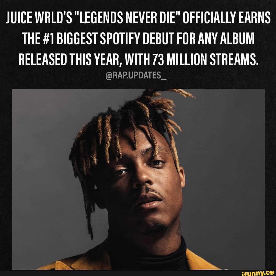 JUICE WRLD'S "LEGENDS NEVER DIE" OFFICIALLY EARNS THE #1 BIGGEST ...