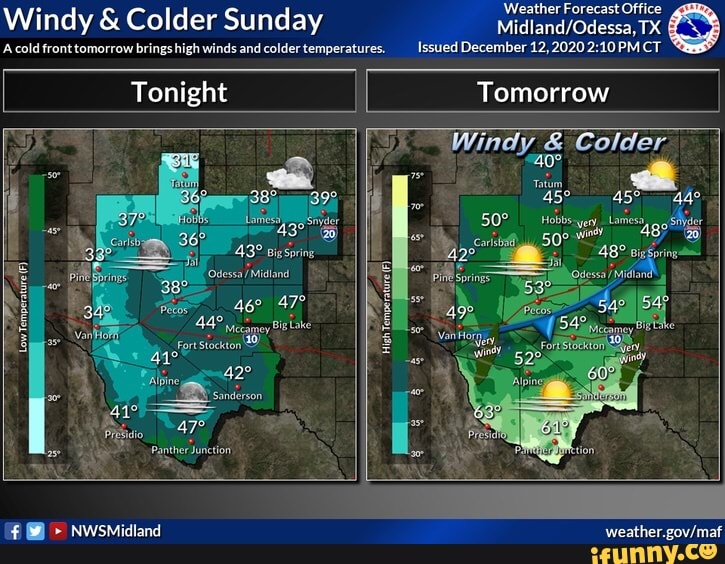 Windy & Colder Sunday A cold front tomorrow brings high winds and ...