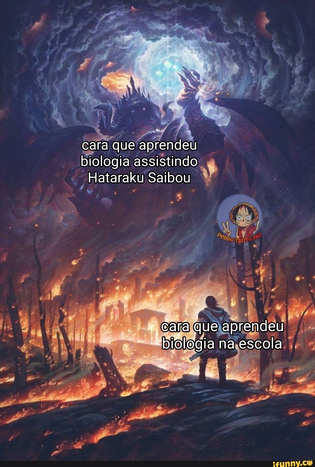 cara que aprendeu biologia assistindo
Hataraku Saibou
Cara que aprendeu biologia na escola