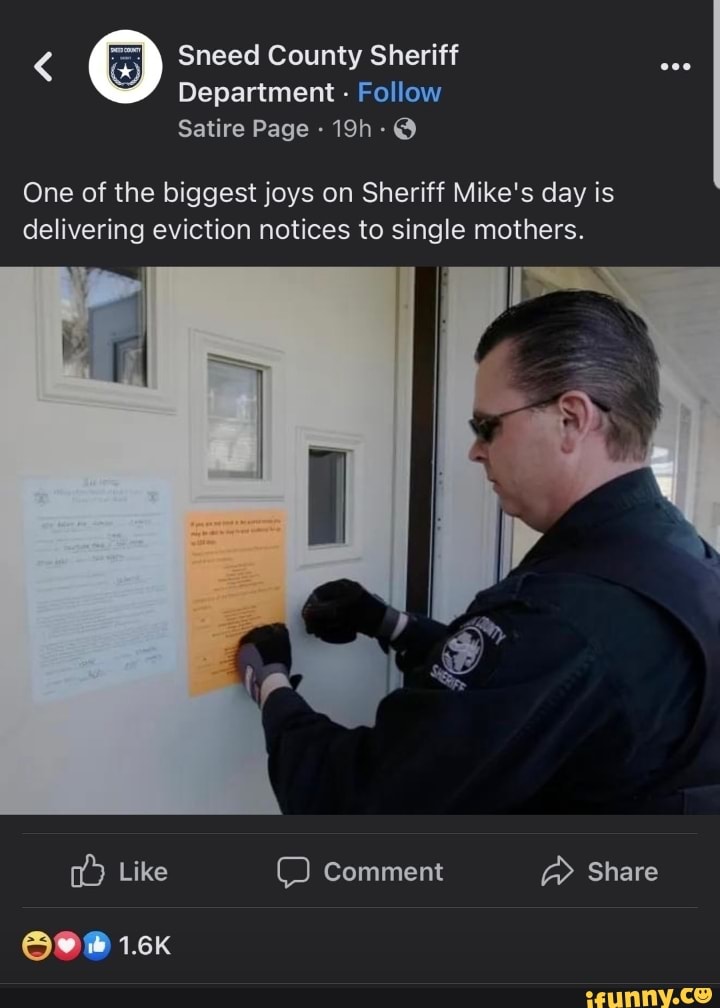 Sneed County Sheriff Department Follow Satire Page One of the
