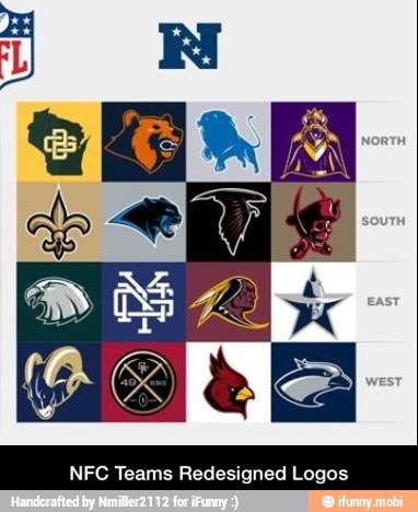 NFC Teams Redesigned Logos - NFC Teams Redesigned Logos - )