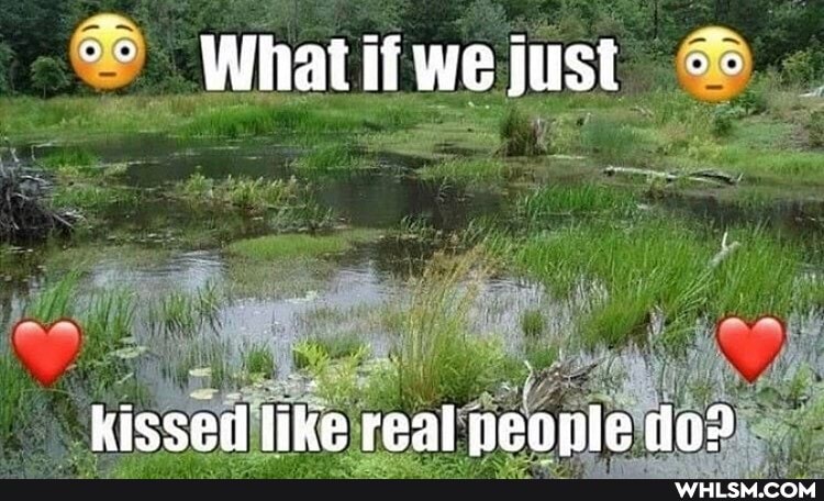Whatifwejust
kissed like real peonle do?