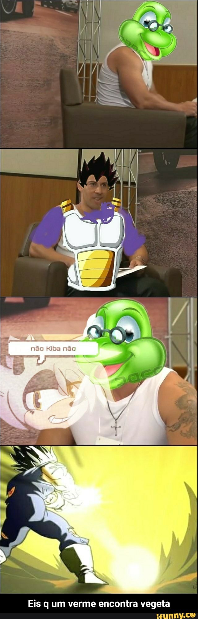 Eis q um verme encontra vegeta