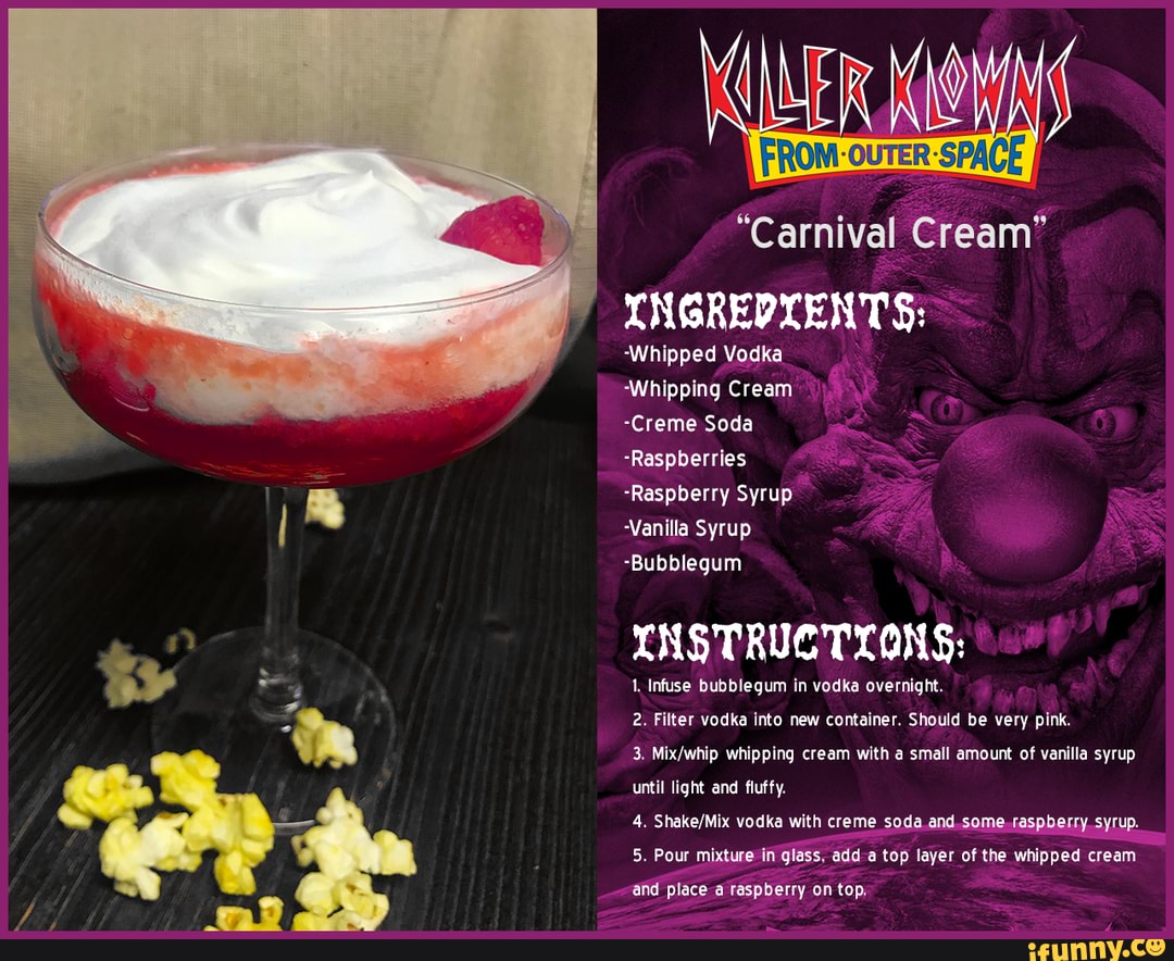 Horror Raspberry I created some horror-themed cocktails for a double feature night ...