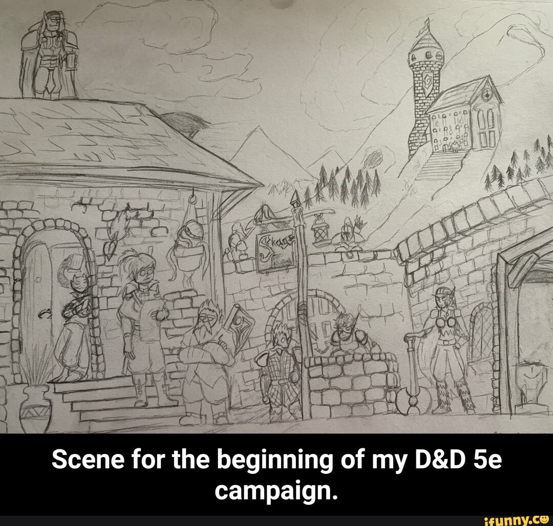 Scene for the beginning of my D&D 5e
campaign. - Scene for the beginning of my D&D 5e campaign.