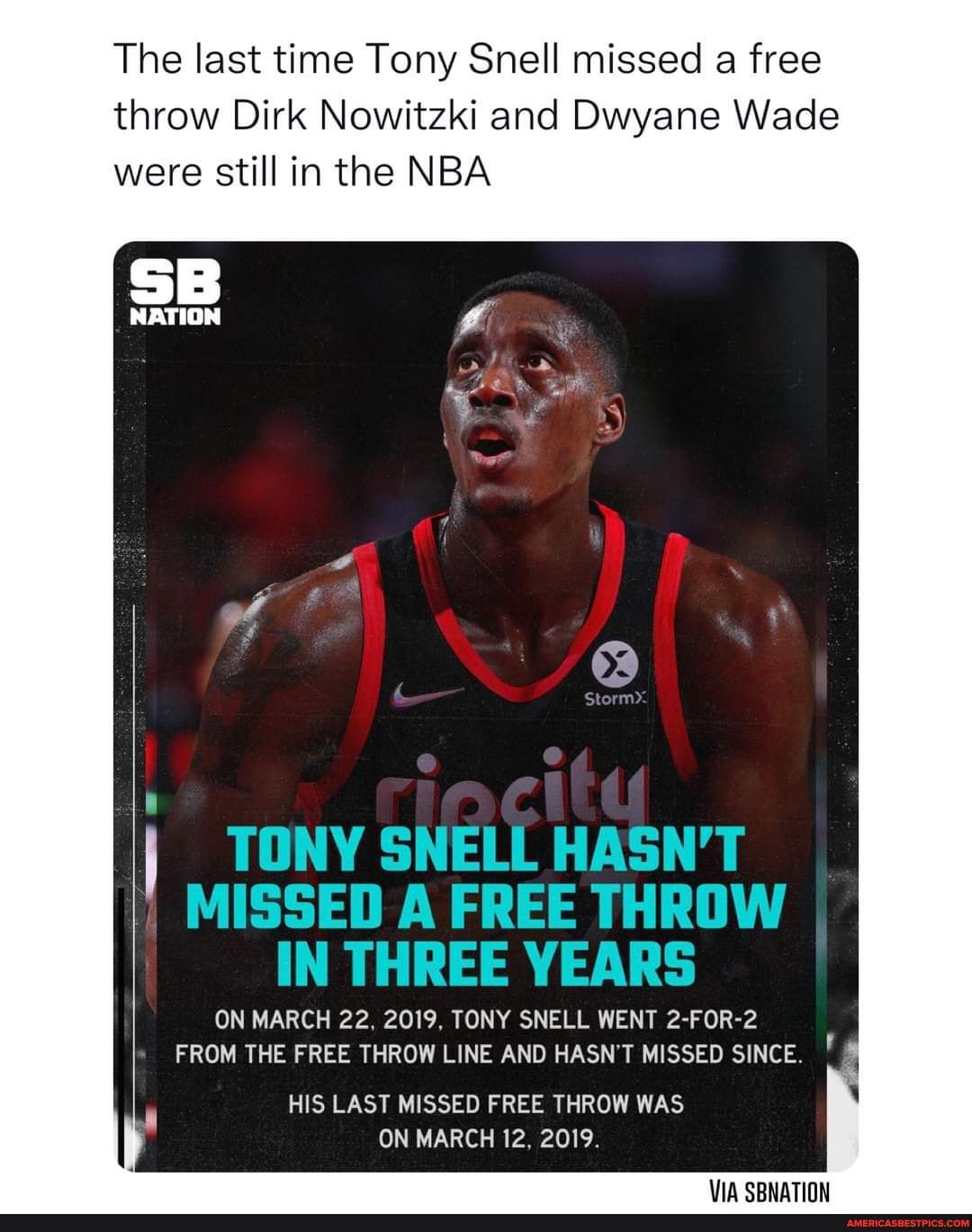 NBA Buzz - Tony Snell hasn't missed a free-throw in THREE YEARS, since  March 12, 2019 😳 Snell, who's in the 'Cardio Hall of Fame,' has made 48  free-throws in a row.