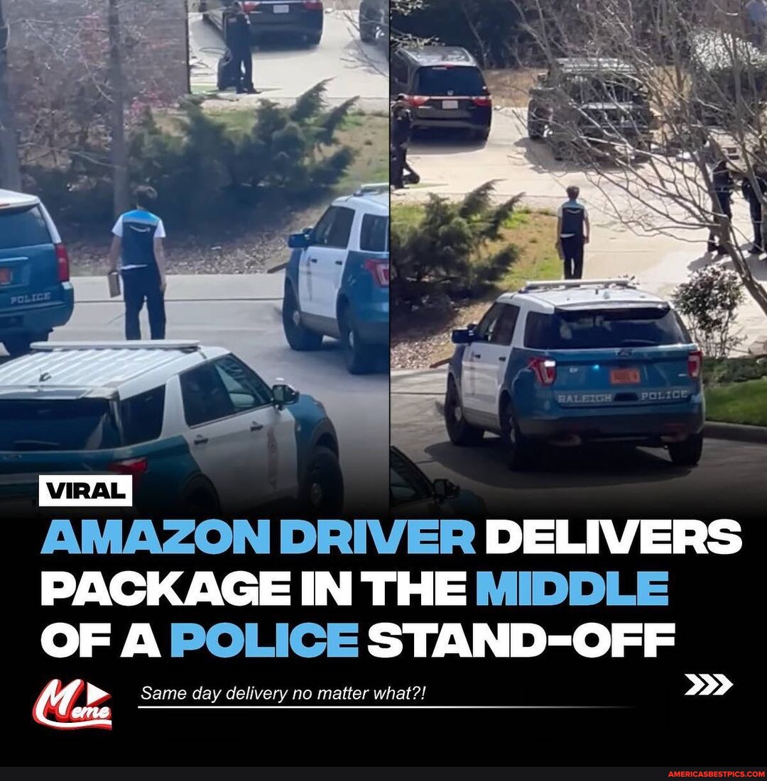 Amazon driver delivers during police standoff