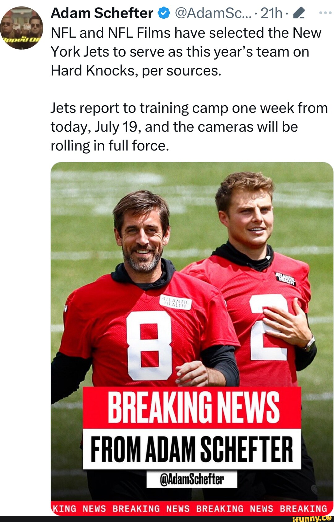 New York Jets to be on this season of NFL Film's 'Hard Knocks'