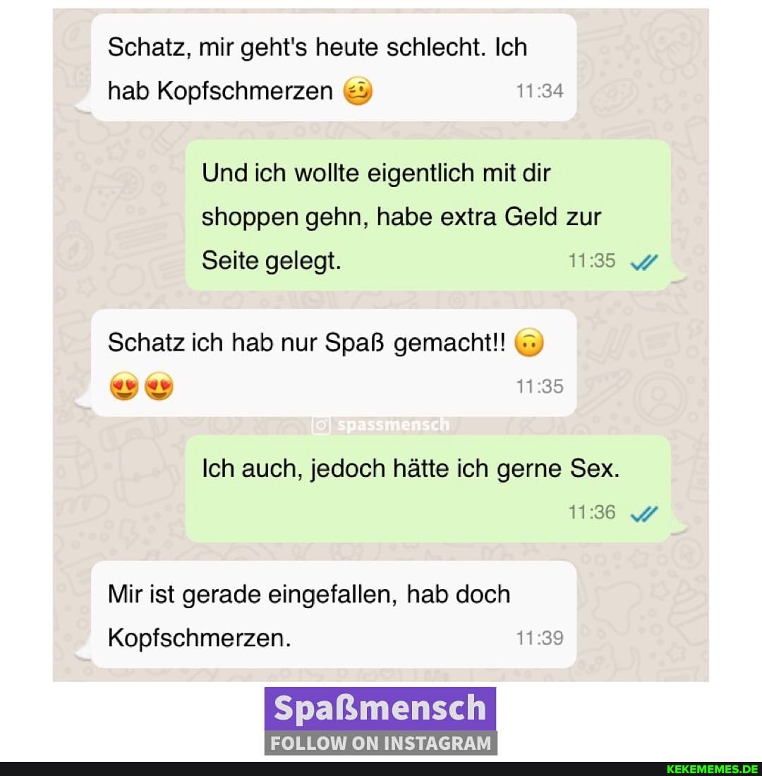 Sex ist gut gegen kopfschmerzen