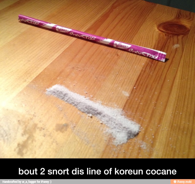bout 2 snort dis line of koreun cocane - bout 2 snort dis line of koreun cocane