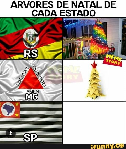 ARVORES DE NATAL DE
CADA ESTADO