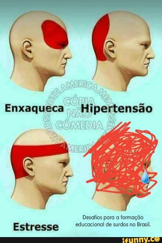 Desafios para a
formação
Estresse educacional de surdos no Brasil.