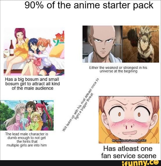 90% of the anime starter pack Either the weakest or strongest in his ...