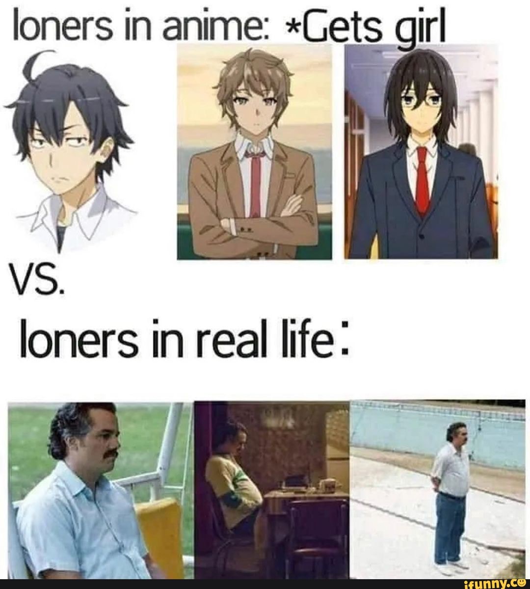 Loners in anime: 