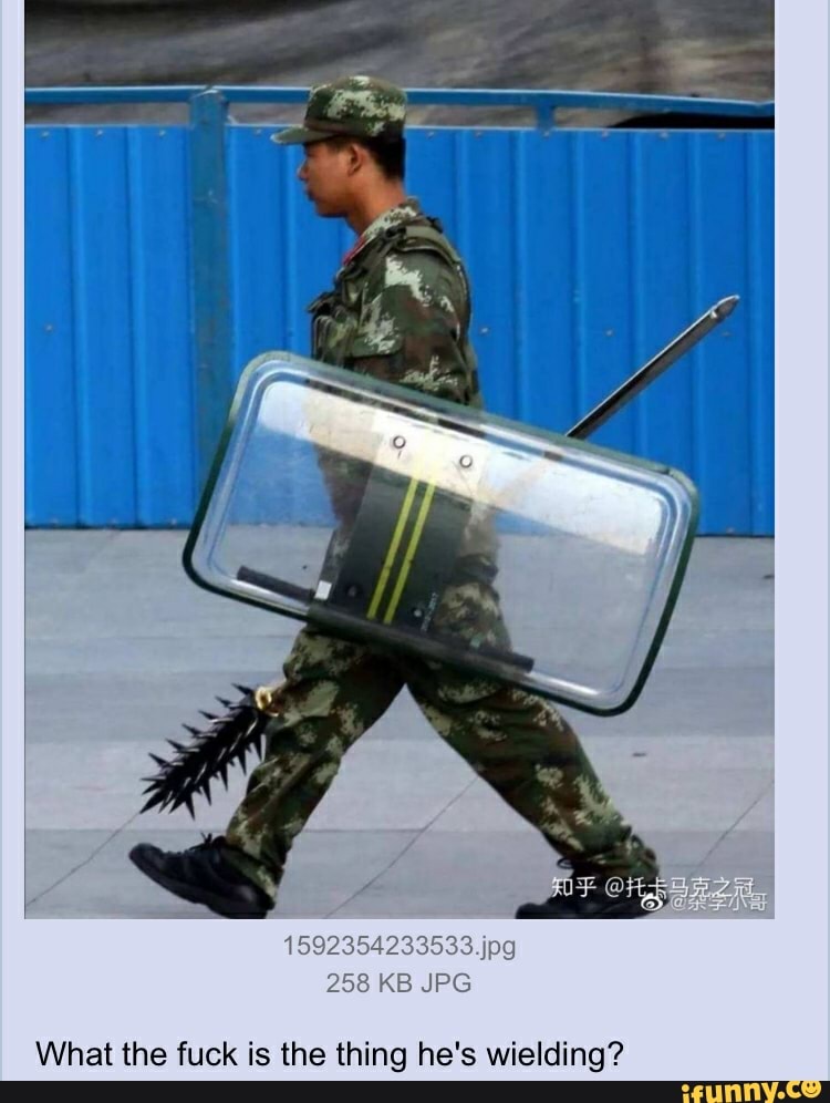 What the fuck is the thing he's wielding?