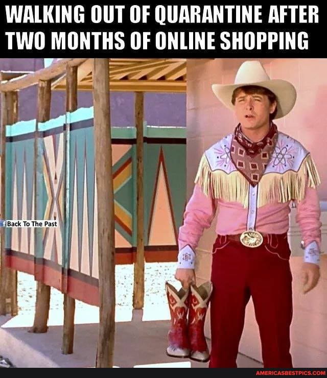 WALKING OUT OF QUARANTINE AFTER TWO MONTHS OF ONLINE SHOPPING SS