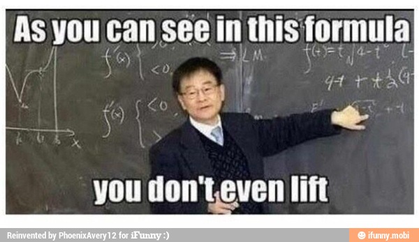 As you can see in this formula
you don'teven lift