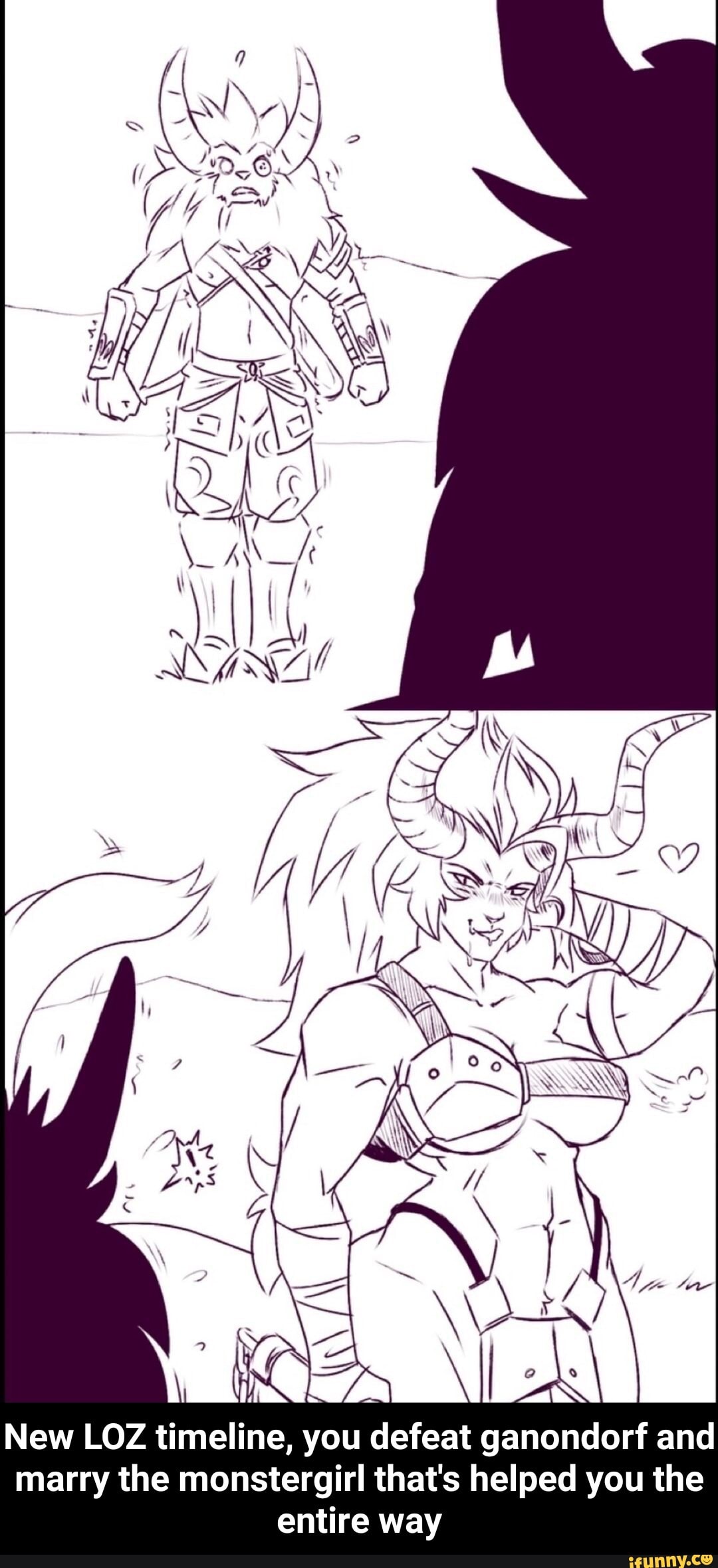 New LOZ timeline, you defeat ganondorf and marry the monstergirl that's helped you the entire way - New LOZ timeline, you defeat ganondorf and marry the monstergirl that's helped you the entire way