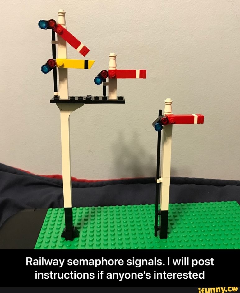 Railway semaphore signals. I will post instructions if anyone’s