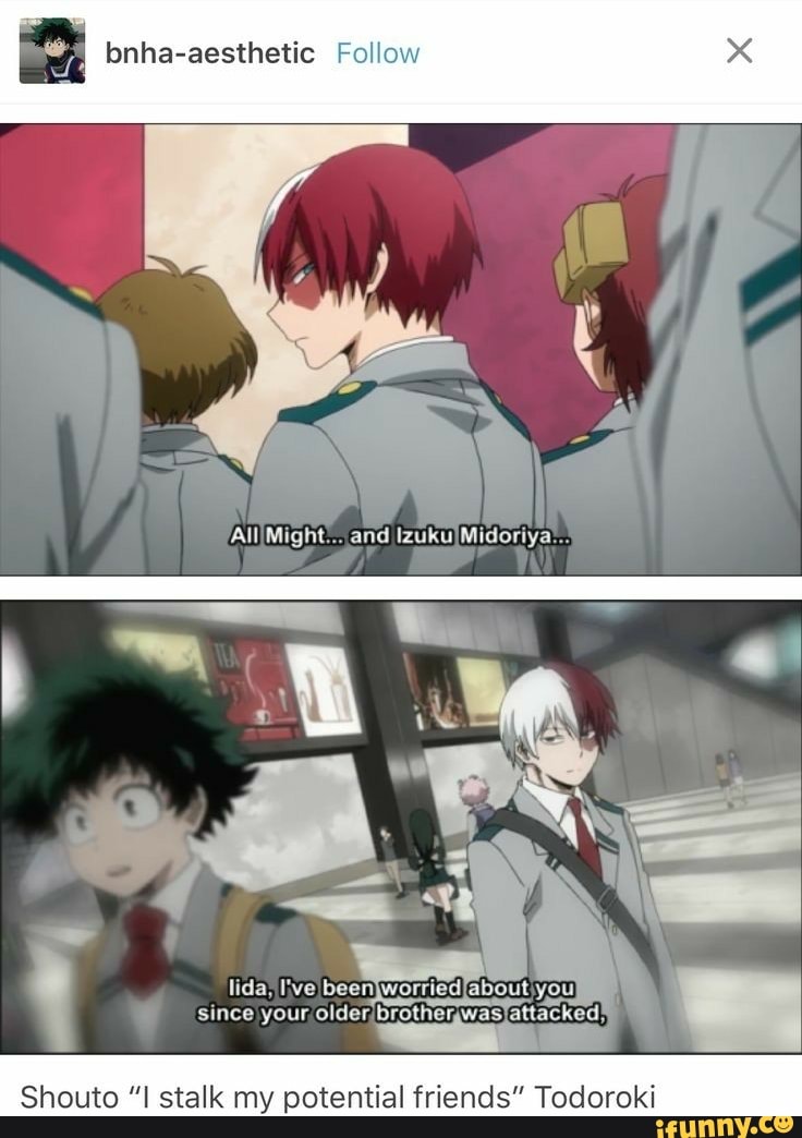 Bnha Aesthetic Fohow Shouto I Stalk My Potential Friends