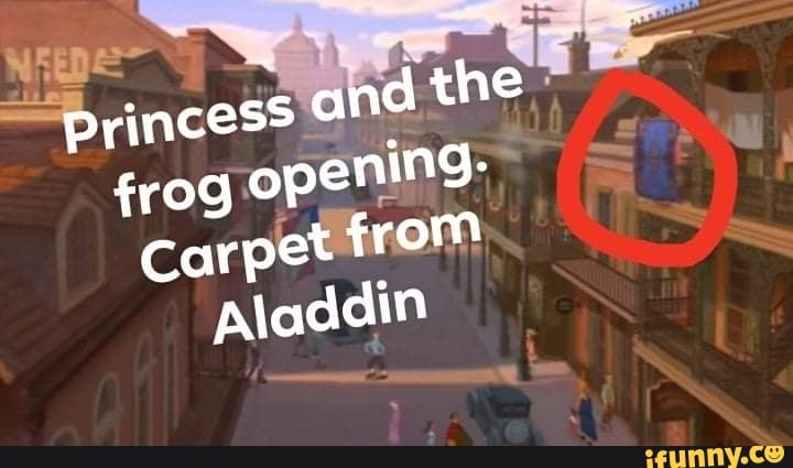 aladdin carpet in princess and the frog