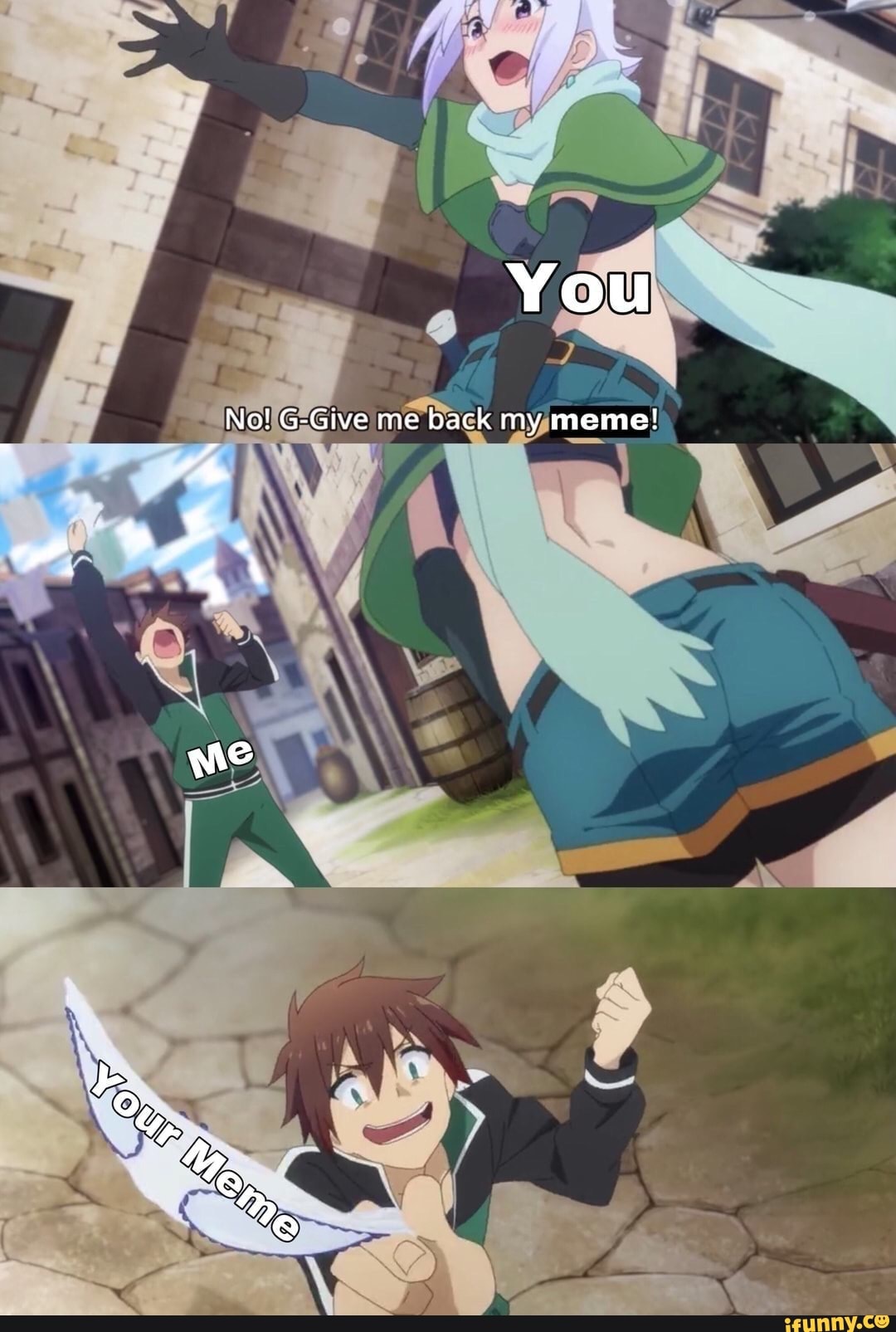 What kazuma Feels In the inside - iFunny  Anime memes funny, Anime memes  otaku, Anime jokes