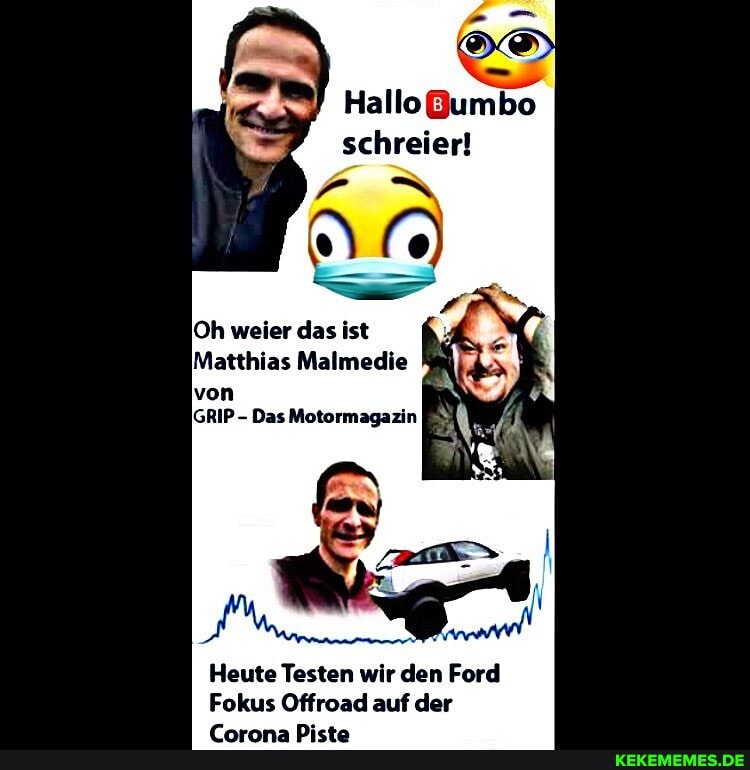 Hallo Qumbo schreier!
Oh weier das ist
Matthias Malmedie von
IGRIP Das Motormagazin
Heute Testen wir den Ford
Fokus Offroad auf der