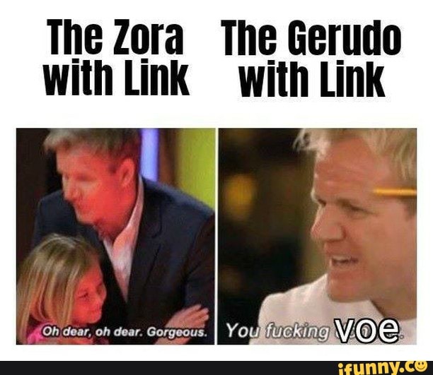 The Zora The Gerudo
with Link with Link