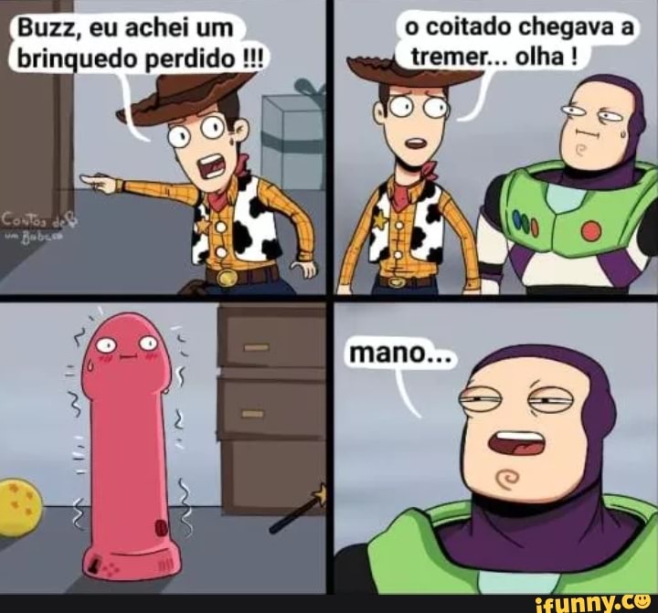 Buzz, eu achei um o coitado chegava 8) brinquedo perdido tremer... olha !