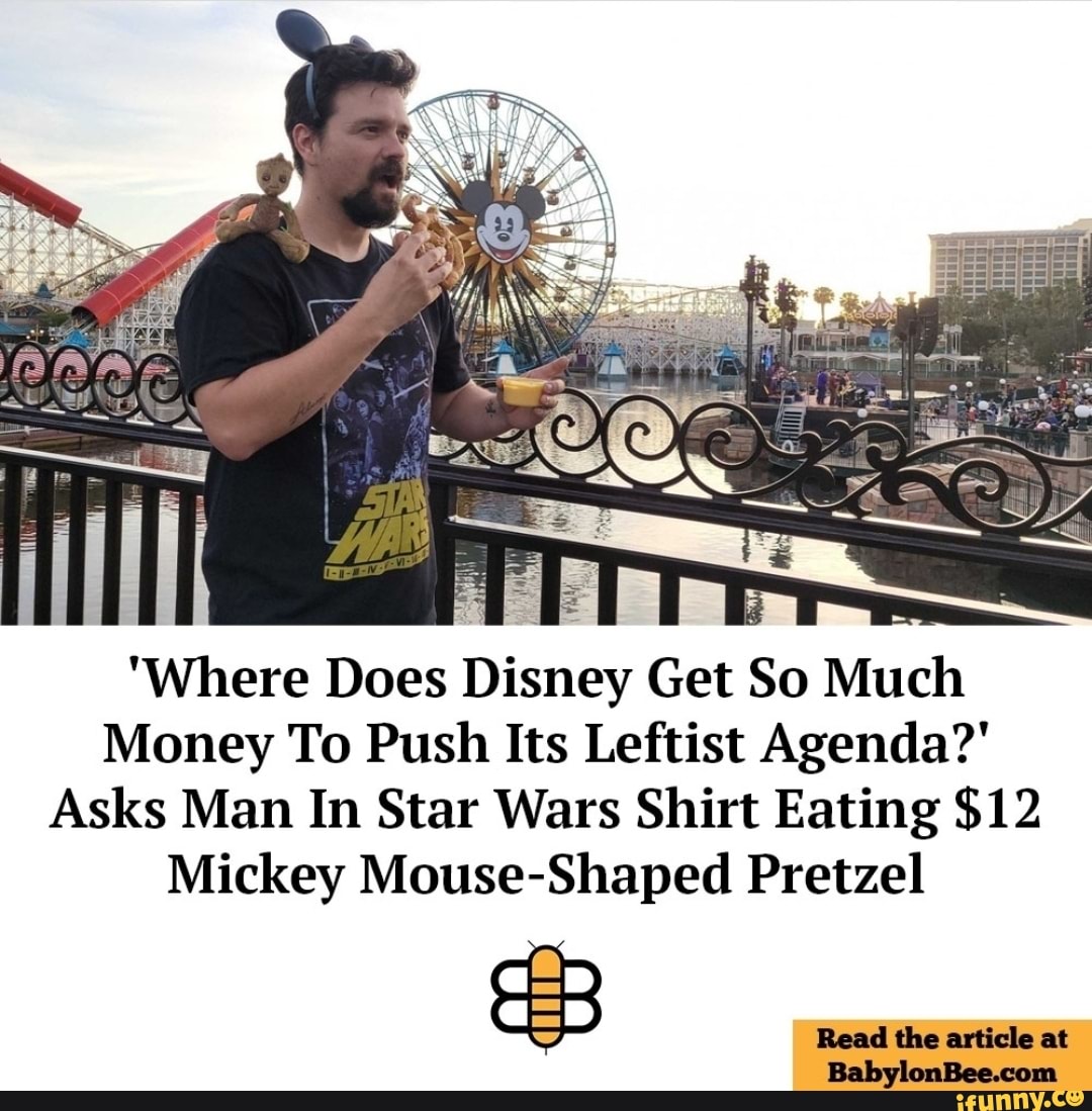 Where Does Disney Get So Much Money To Push Its Leftist Agenda Asks Man In Star Wars Shirt 