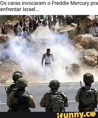 Os caras invocaram o Freddie Mercury pra enfrentar Israel..