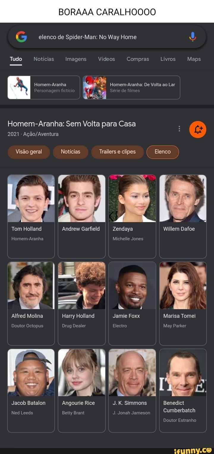 Ty elenco de Spider-Man: No Way Home Tudo Notícias Imagens Vídeos Compras  Livros Maps A,