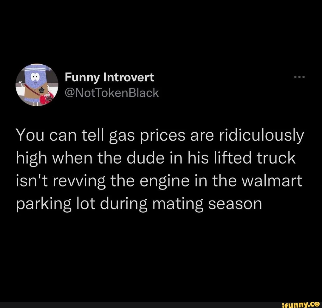 NotlokenBlack You can tell gas prices are ridiculously high when the