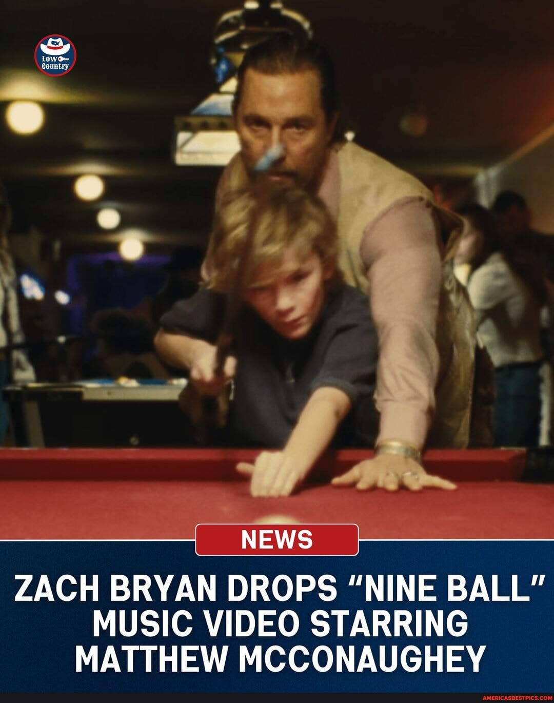 Check out the “Nine Ball” music video starring officiallymcconaughey