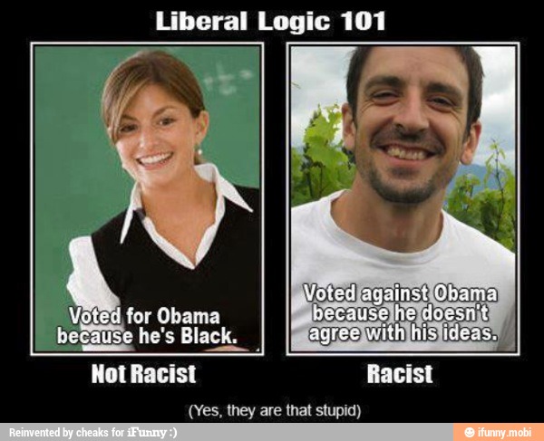 Liberal Logic 101
Not Racist EME!
(Yes, they are that stupid)