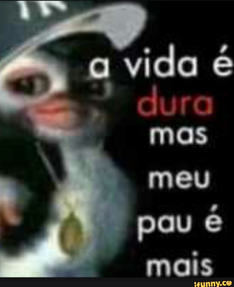 a
vida é
mas
meu
pau é
mais