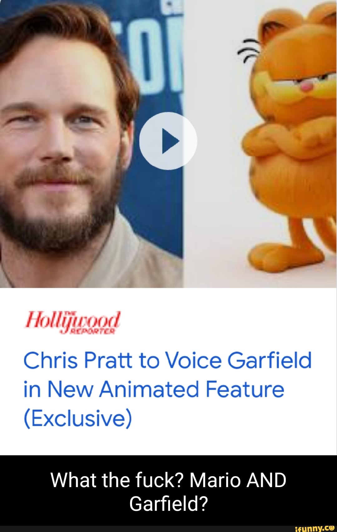 Chris Pratt To Voice Garfield In New Animated Feature Exclusive What The Fuck Mario And