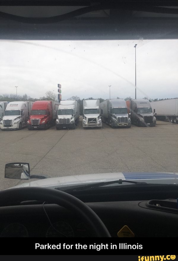 Parked for the night in Illinois - Parked for the night in Illinois