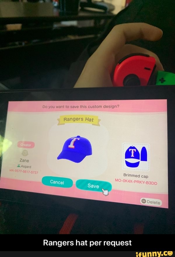 Rangers hat per request - Rangers hat per request